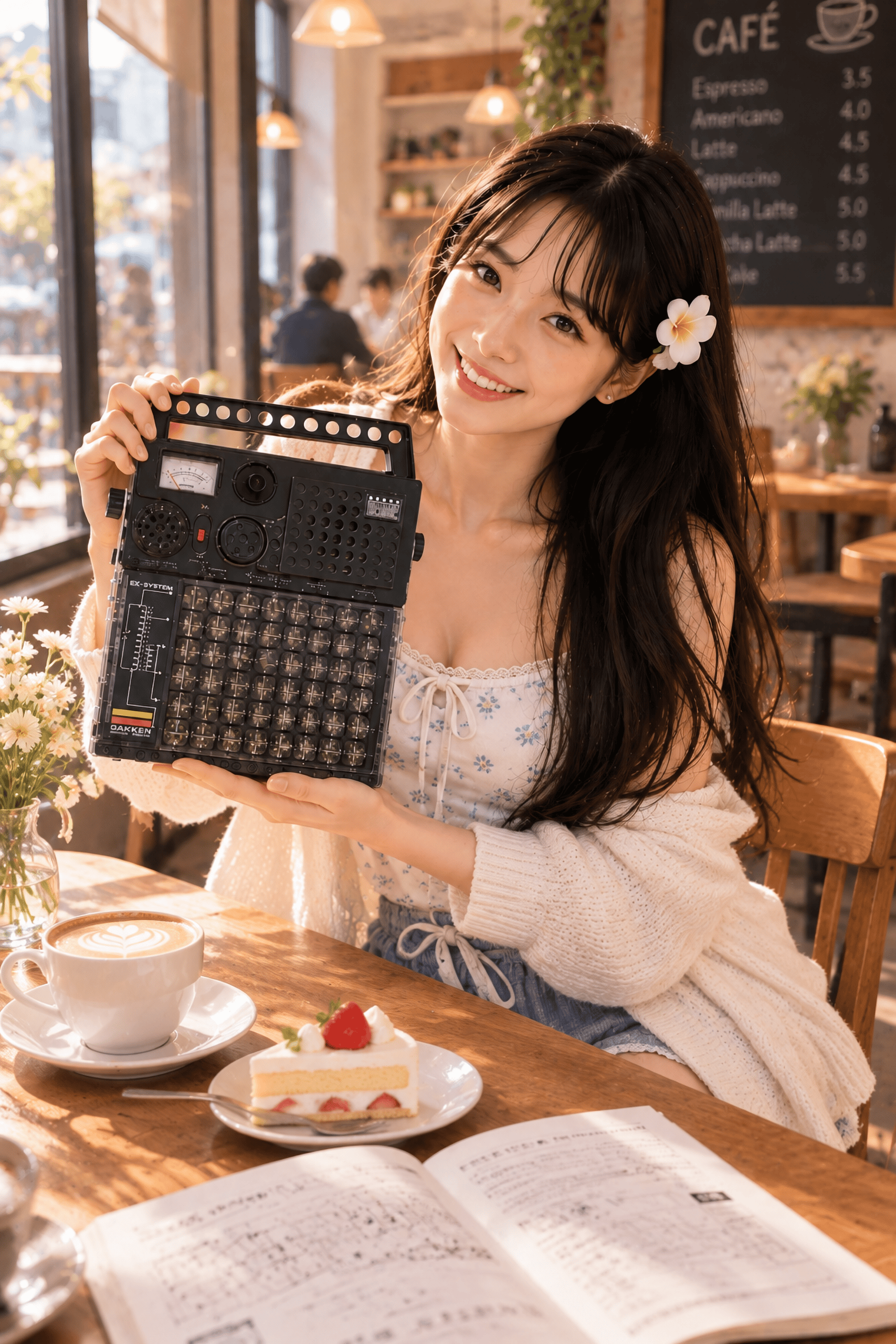 카페에서 전자블록 사용하기
